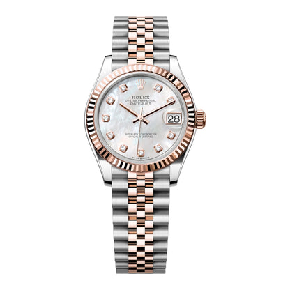 Rolex Datejust Mother Of Pearl 31mm 278271-0026 Rose Gold, White Mother of Pearl MOP Diamond Dial, Unworn 2024 - Luxury Address Watches